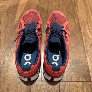 On Running Kids Sneakers in Red and Navy
